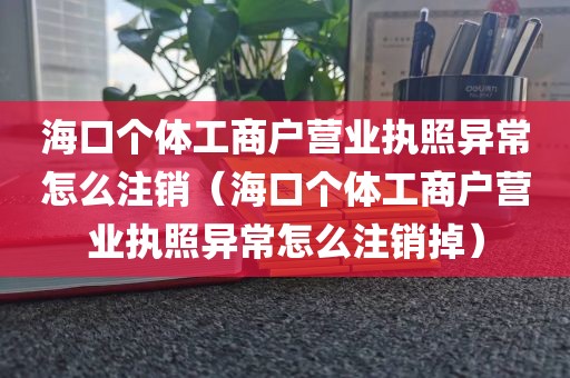 海口个体工商户营业执照异常怎么注销(海口个体工商户营业执照异常怎么注销掉)