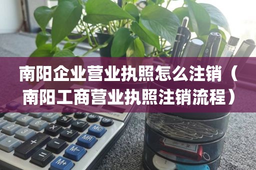 南阳企业营业执照怎么注销（南阳工商营业执照注销流程）
