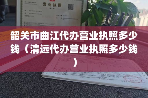 韶关市曲江代办营业执照多少钱（清远代办营业执照多少钱）