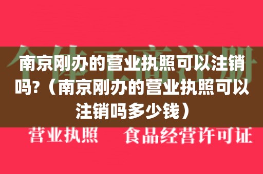 南京刚办的营业执照可以注销吗?（南京刚办的营业执照可以注销吗多少钱）