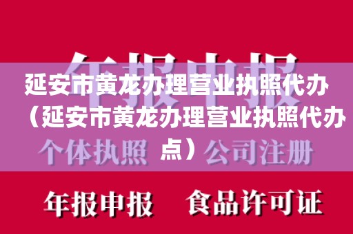 延安市黄龙办理营业执照代办(延安市黄龙办理营业执照代办点)