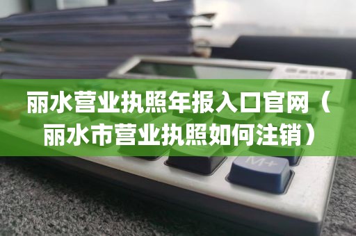 丽水营业执照年报入口官网（丽水市营业执照如何注销）