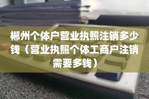 郴州个体户营业执照注销多少钱（营业执照个体工商户注销需要多钱）