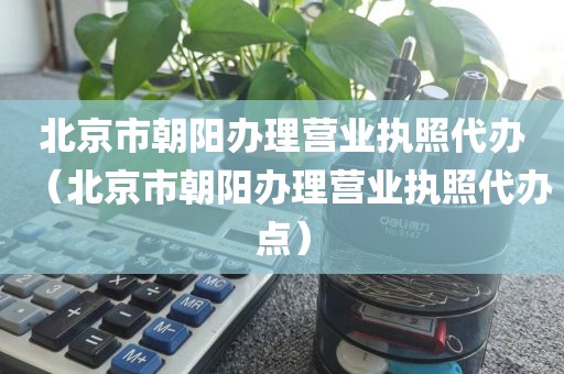北京市朝阳办理营业执照代办（北京市朝阳办理营业执照代办点）