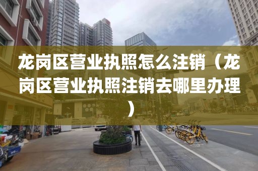 龙岗区营业执照怎么注销（龙岗区营业执照注销去哪里办理）