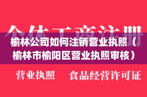 榆林公司如何注销营业执照（榆林市榆阳区营业执照审核）