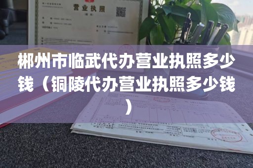 郴州市临武代办营业执照多少钱（铜陵代办营业执照多少钱）
