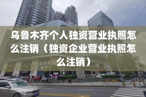 乌鲁木齐个人独资营业执照怎么注销（独资企业营业执照怎么注销）