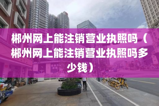 郴州网上能注销营业执照吗（郴州网上能注销营业执照吗多少钱）