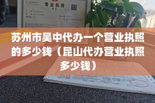 苏州市吴中代办一个营业执照的多少钱(昆山代办营业执照多少钱)