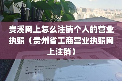 贵溪网上怎么注销个人的营业执照（贵州省工商营业执照网上注销）