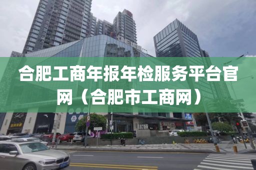 合肥工商年报年检服务平台官网(合肥市工商网)