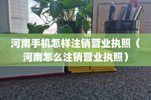 河南手机怎样注销营业执照（河南怎么注销营业执照）