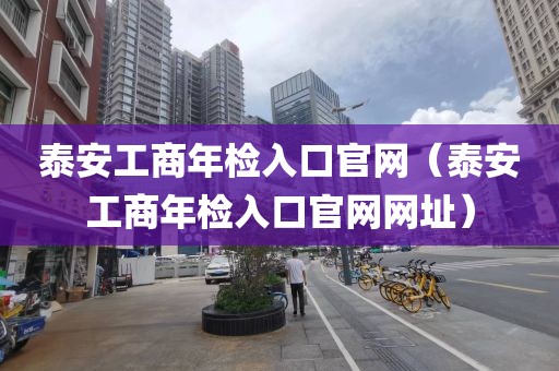 泰安工商年检入口官网（泰安工商年检入口官网网址）