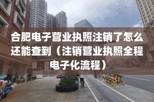 合肥电子营业执照注销了怎么还能查到（注销营业执照全程电子化流程）