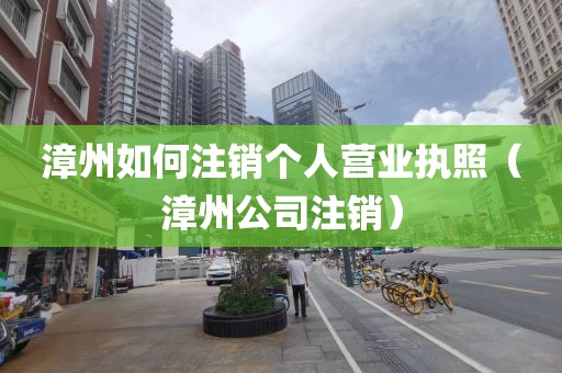 漳州如何注销个人营业执照（漳州公司注销）