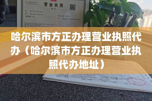 哈尔滨市方正办理营业执照代办（哈尔滨市方正办理营业执照代办地址）