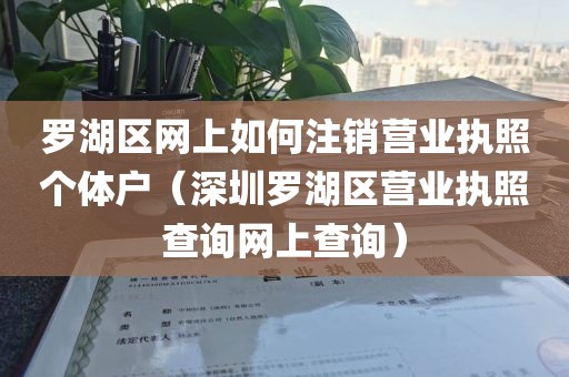 罗湖区网上如何注销营业执照个体户（深圳罗湖区营业执照查询网上查询）