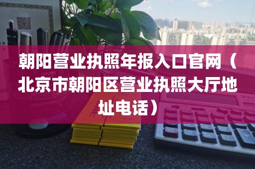 朝阳营业执照年报入口官网（北京市朝阳区营业执照大厅地址电话）