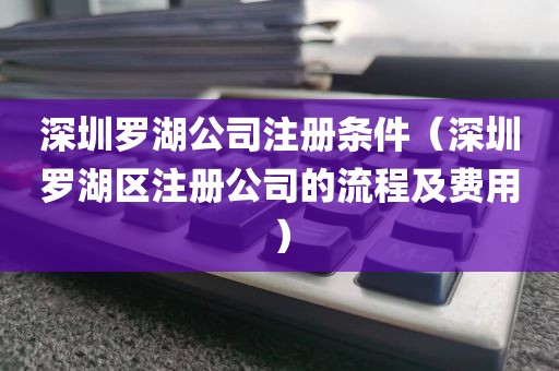 深圳罗湖公司注册条件（深圳罗湖区注册公司的流程及费用）