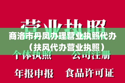 商洛市丹凤办理营业执照代办（扶风代办营业执照）