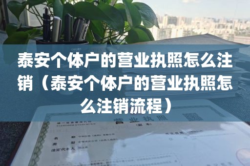 泰安个体户的营业执照怎么注销(泰安个体户的营业执照怎么注销流程)