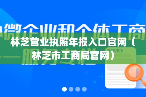 林芝营业执照年报入口官网(林芝市工商局官网)