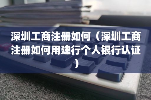 深圳工商注册如何（深圳工商注册如何用建行个人银行认证）