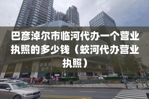 巴彦淖尔市临河代办一个营业执照的多少钱（蛟河代办营业执照）