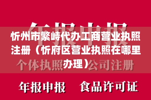 忻州市繁峙代办工商营业执照注册（忻府区营业执照在哪里办理）