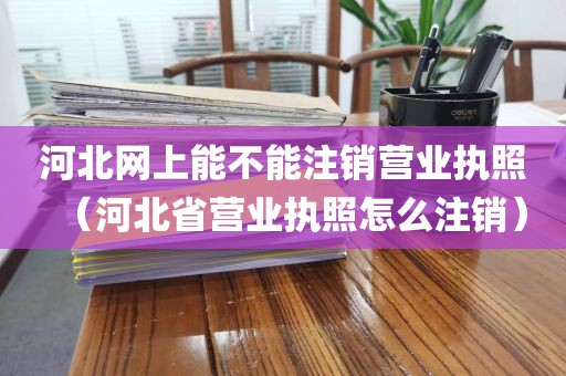 河北网上能不能注销营业执照（河北省营业执照怎么注销）