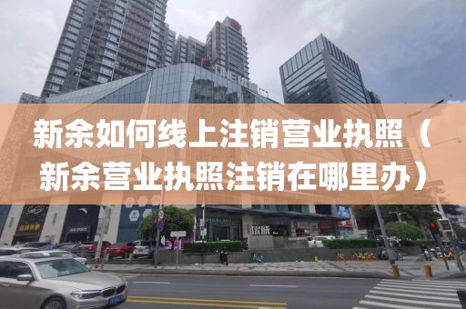 新余如何线上注销营业执照(新余营业执照注销在哪里办)