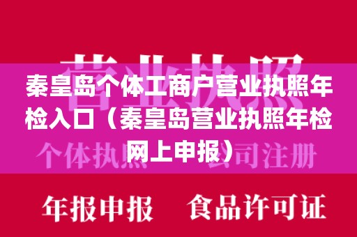 秦皇岛个体工商户营业执照年检入口（秦皇岛营业执照年检网上申报）