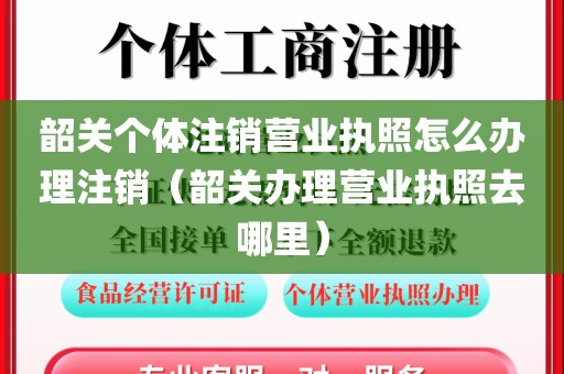 韶关个体注销营业执照怎么办理注销（韶关办理营业执照去哪里）