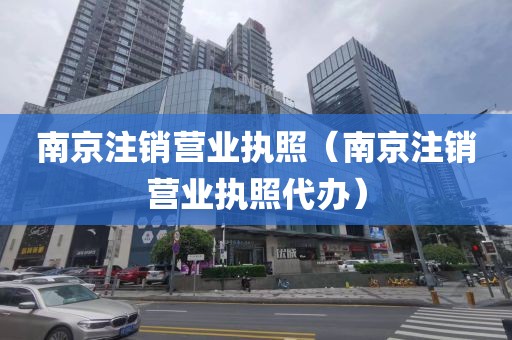 南京注销营业执照（南京注销营业执照代办）