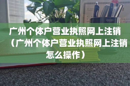 广州个体户营业执照网上注销（广州个体户营业执照网上注销怎么操作）