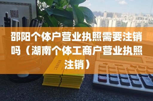 邵阳个体户营业执照需要注销吗(湖南个体工商户营业执照注销)