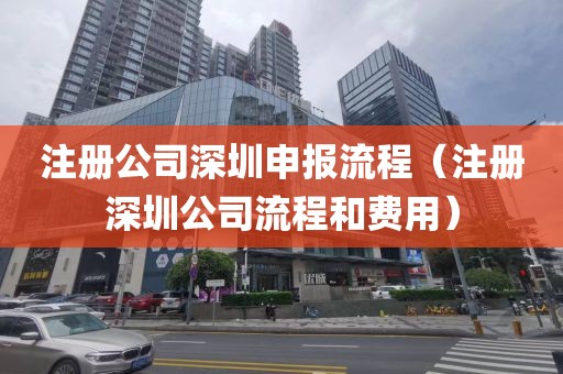 注册公司深圳申报流程(注册深圳公司流程和费用)