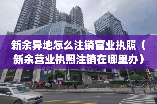 新余异地怎么注销营业执照（新余营业执照注销在哪里办）