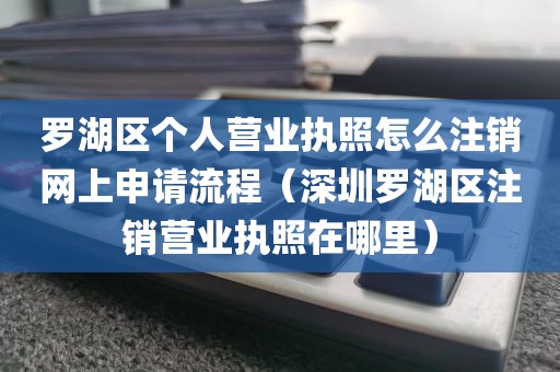 罗湖区个人营业执照怎么注销网上申请流程（深圳罗湖区注销营业执照在哪里）
