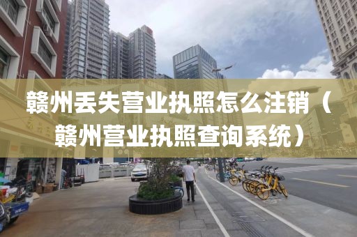 赣州丢失营业执照怎么注销（赣州营业执照查询系统）