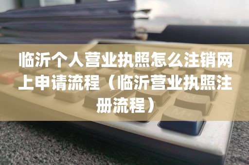 临沂个人营业执照怎么注销网上申请流程（临沂营业执照注册流程）