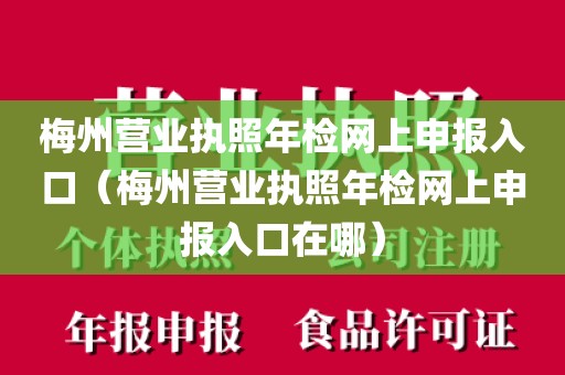 梅州营业执照年检网上申报入口(梅州营业执照年检网上申报入口在哪)