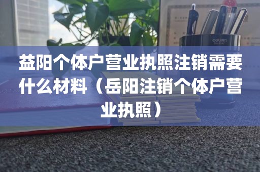 益阳个体户营业执照注销需要什么材料(岳阳注销个体户营业执照)