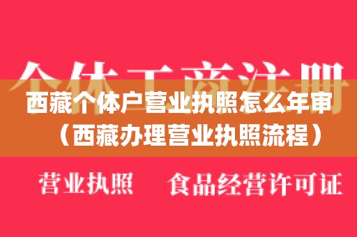 西藏个体户营业执照怎么年审(西藏办理营业执照流程)