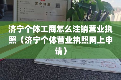 济宁个体工商怎么注销营业执照（济宁个体营业执照网上申请）