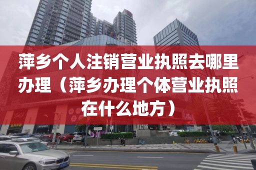 萍乡个人注销营业执照去哪里办理（萍乡办理个体营业执照在什么地方）