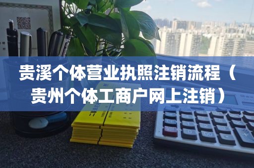 贵溪个体营业执照注销流程（贵州个体工商户网上注销）