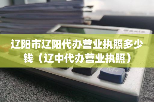 辽阳市辽阳代办营业执照多少钱（辽中代办营业执照）