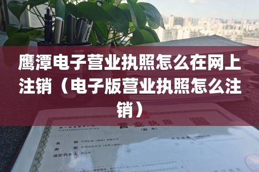 鹰潭电子营业执照怎么在网上注销（电子版营业执照怎么注销）